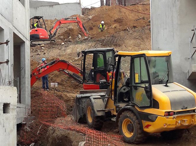 Mini Pelle sur Chantier